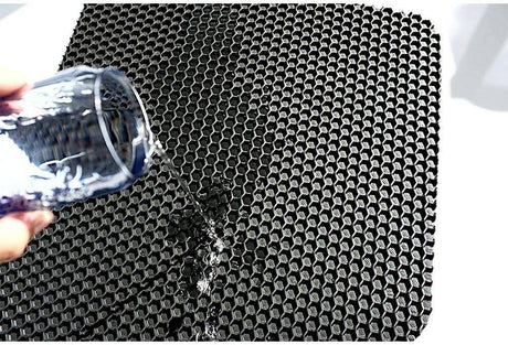 Nicoman Universal Hex Dirt Catcher Anti-Slip Car Floor Mats 2pc Front Set -  Regular