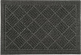 Eco Friendly Chequered Door Mat - Grey