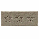 Embossed Triple Star Home Entrance Runner Mat - Multiple Colours