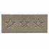 Embossed Triple Star Home Entrance Runner Mat - Multiple Colours