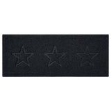 Embossed Triple Star Home Entrance Runner Mat - Multiple Colours