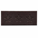 Embossed Triple Star Home Entrance Runner Mat - Multiple Colours