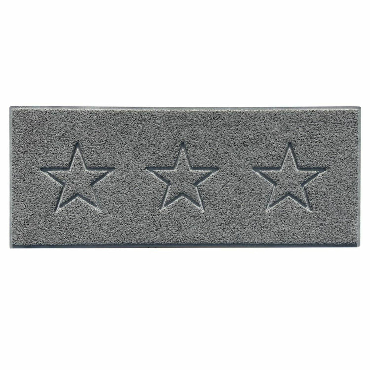 Embossed Triple Star Home Entrance Runner Mat - Multiple Colours