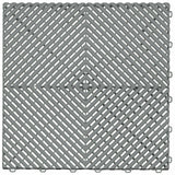 Nicoman Modular Interlocking Ribbed Garage Flooring Tiles