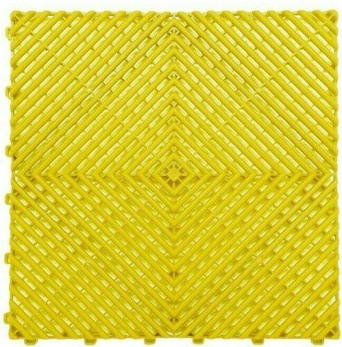 Nicoman Modular Interlocking Ribbed Garage Flooring Tiles