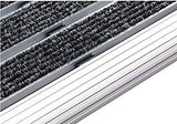 Nicoman Aluminium Door Mat with Slats & Carpet Inserts