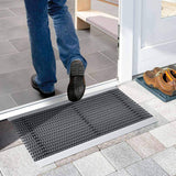 Nicoman Aluminium Door Mat with Carpet, Brushes, Slats or Both, Dirt Trapper Mats