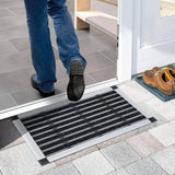 Nicoman Aluminium Door Mat with Carpet, Brushes, Slats or Both, Dirt Trapper Mats