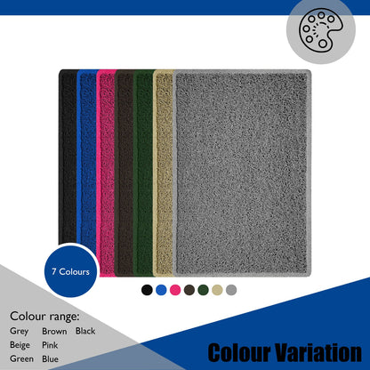 nicoman grey spaghetti indoor mat, multi colour options, free delivery, uk made