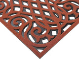 Nicoman Cast Iron Effect Rubber Door Mat