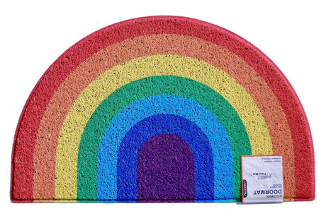 Nicoman Rainbow Colour Pride LGBTQ+ Halfmoon Door Mat