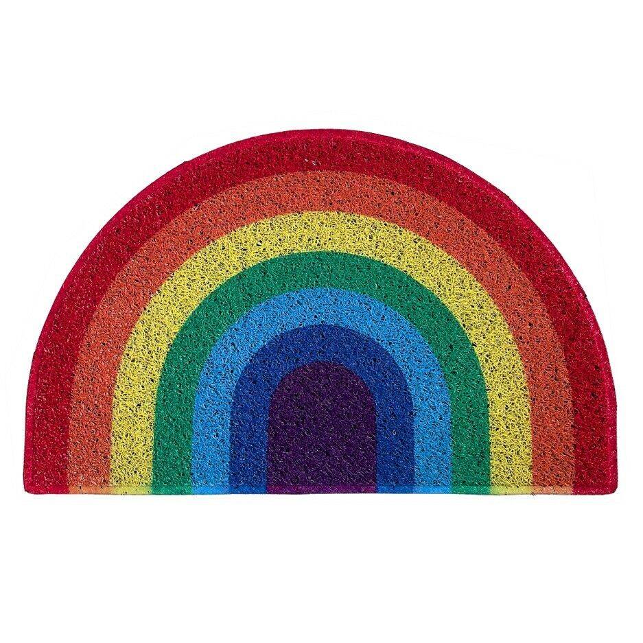 Nicoman Rainbow Colour Pride LGBTQ+ Halfmoon Door Mat