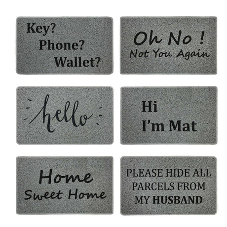 The Novelty Doormat "Keys? Phone? Wallet?"