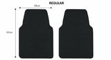 Nicoman Regular Universal Hex Dirt Catcher Anti-Slip Car Floor Mats 2pc (Front Mats Only)