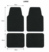 Nicoman Large Universal Hex Dirt Catcher Anti-Slip Car Floor Mats 4pc