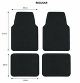 Nicoman Regular Universal Hex Dirt Catcher Anti-Slip Car Floor Mats 4pc